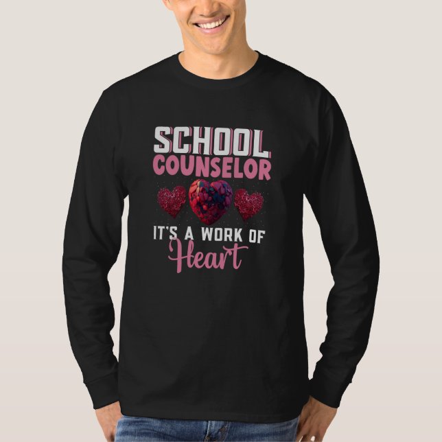 T-shirt School Counselor Appreciation Valentine's Day Scho (Devant)