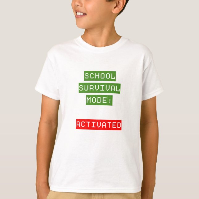 T-shirt School Survival Mode | Back To School (Devant)
