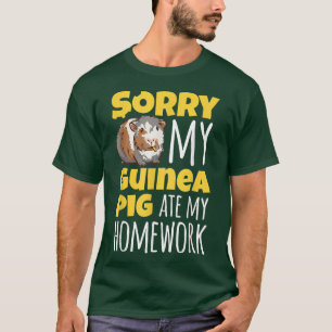T-shirt Schoolchild - My Guinea Pig Ate My Homework - Guin