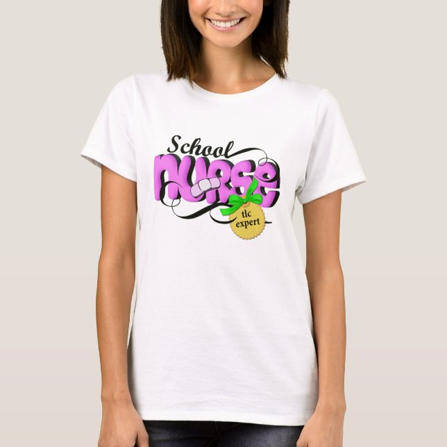 T-shirt SchoolNurse TlcCreations (Devant)