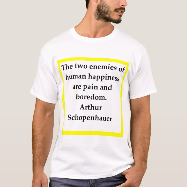 T-shirt schopenhauer, Arthur, (Devant)