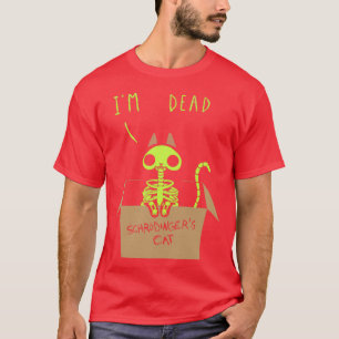 T-shirt Schrodinger Night Schrdingers Chat Science Physiqu