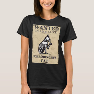 T-shirt Schrodinger s Chat Recherché mort et vivant Phys q