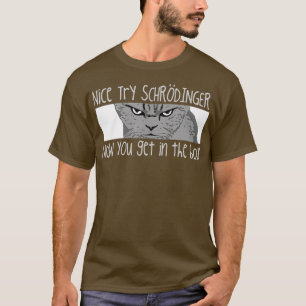 T-shirt Schrodingers    CatFunny physique quantique