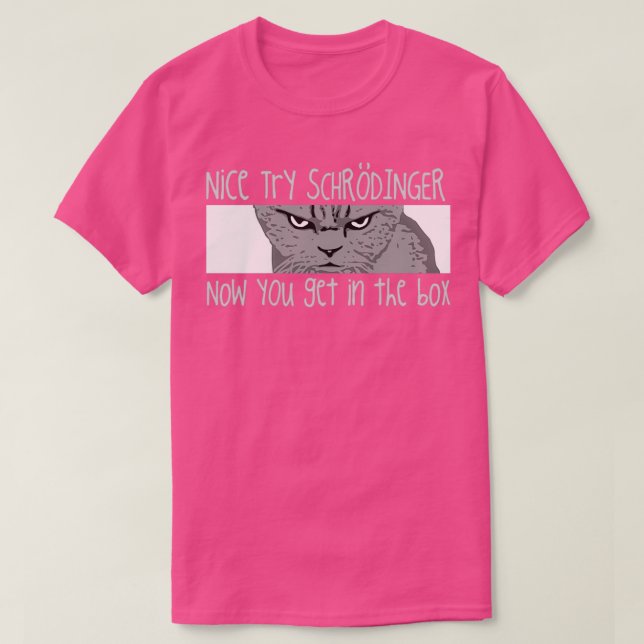 T-shirt Schrodingers Chat Funny physique quantique Science (Design devant)