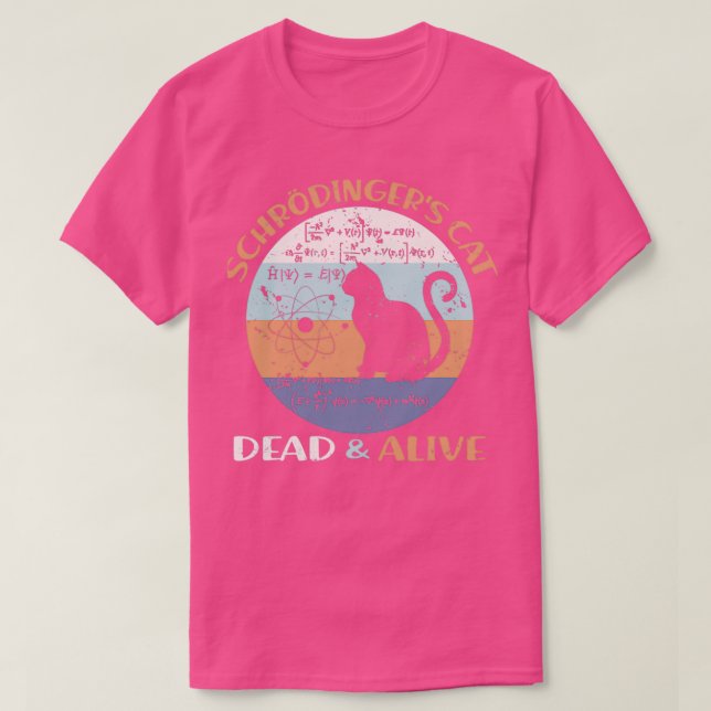 T-shirt Schroedingers Chat Physique Enseignant Cadeaux Amo (Design devant)