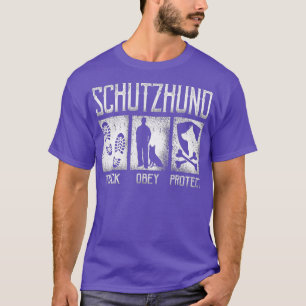 T-shirt Schutzhund Track Obey Protect Chien Handler