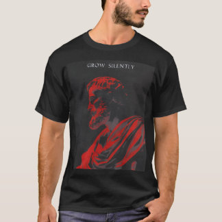 T-Shirt- Schwarz/Rot Stoisch  T-Shirt