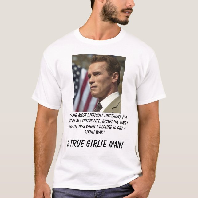 T-shirt Schwarzenegger, "il est le plus difficile [des (Devant)