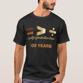 T-Shirt-Schwarzer Geschichtsmonat 100 Jahre T-Shirt