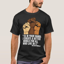 T-Shirt-Schwarzer Geschichtsmonat 100 Jahre T-Shirt