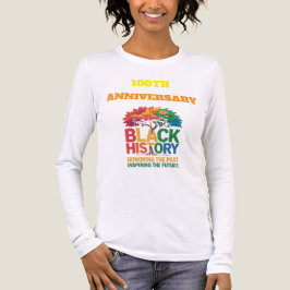 T-Shirt-Schwarzer Geschichtsmonat 100 Jahre Tri-Blend Shirt