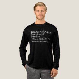 T-Shirt-Schwarzer Geschichtsmonat 100 Jahre Tri-Blend Shirt