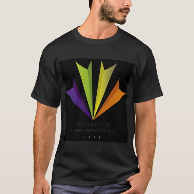 T - Shirt: Schwarzes, großes Logo T-Shirt (Vorderseite)