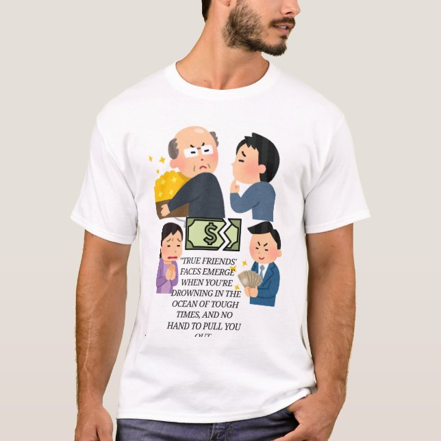 T-Shirt , schwierige Zeit, (Vorderseite)