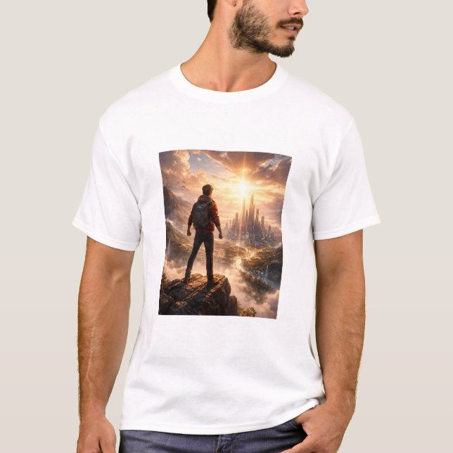 T-Shirt Sci-Fi Männliche Figur (Vorderseite)