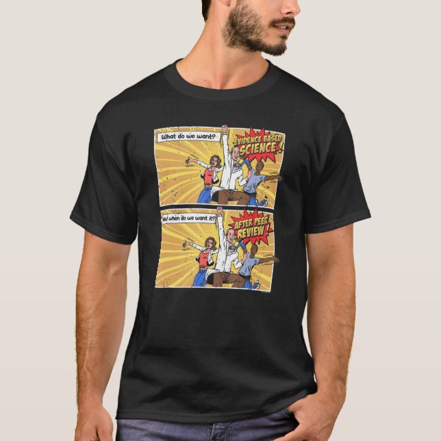 T-shirt Science After Peer Review  Science (Devant)