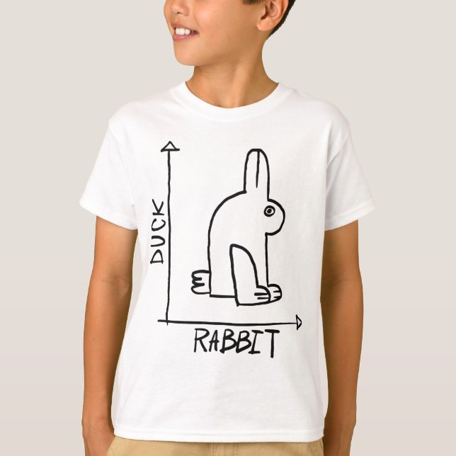 T-shirt Science amusante Nerd Canard Rabbit physique Geek  (Devant)