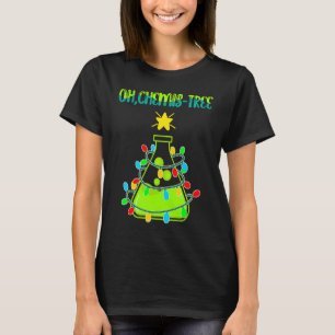 T-shirt Science Arbre de Noël Pun Oh Chemistree Chemisier