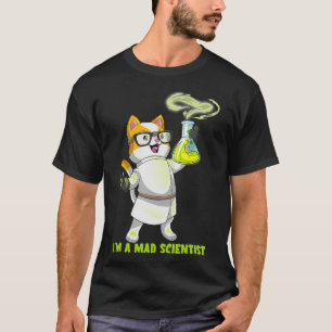 T-shirt Science Chimie Chat Mad Scientifique Kitten Cation