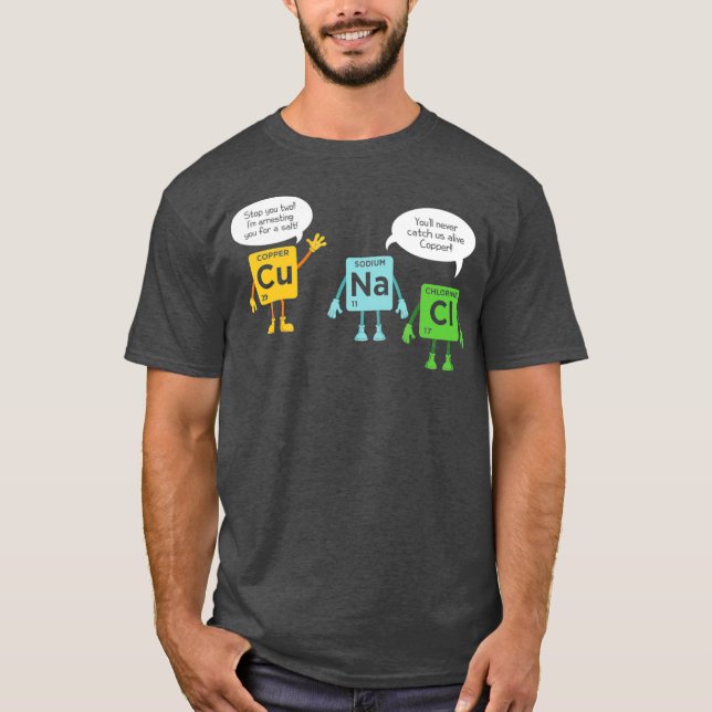 T-shirt Science Chimie Tableau périodique Funny Scientifiq (Devant)