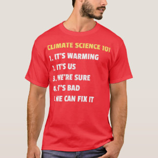 T-shirt Science climatique 101 Conception