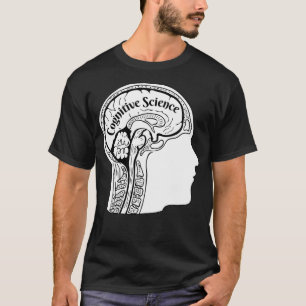 T-shirt Science cognitive Cerveau Crâne Anatomie Dark Acad