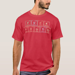 T-shirt Science de la politique passionné de table périodi