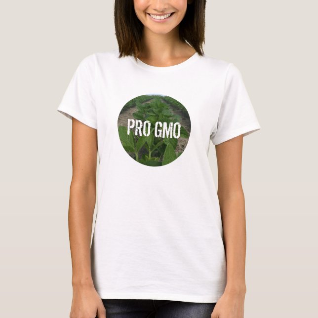 T-shirt Science de l'agriculture du soja pro OGM (Devant)