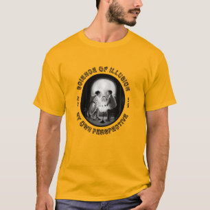T-shirt Science de l'illusion Perspective crâne-couple Tee