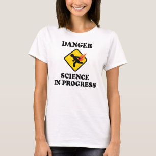 T-shirt Science du danger en cours - Humour de pet enflamm