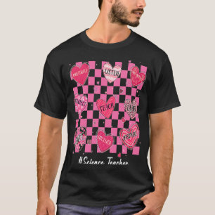 T-shirt Science Enseignant Coeurs Enseigner l'amour Inspir