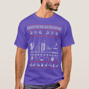 T-shirt Science Lab Vilain Chandail De Noël Pour Science L