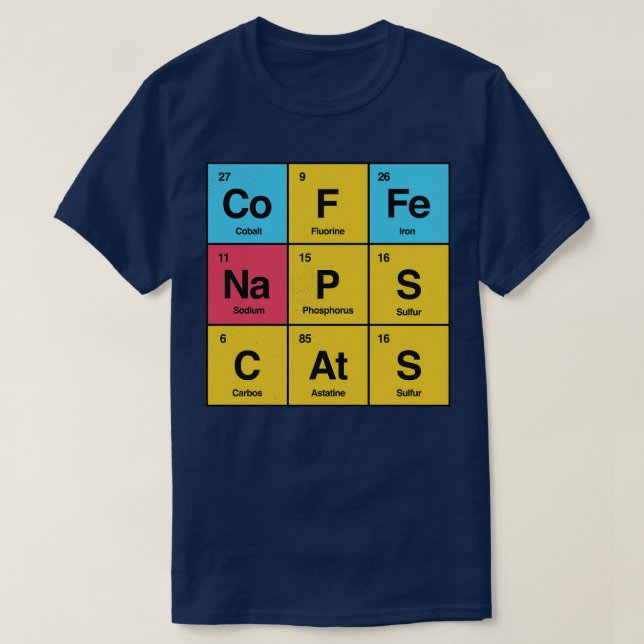 T-shirt Science Naps Chats par Tobe Fonseca (Design devant)