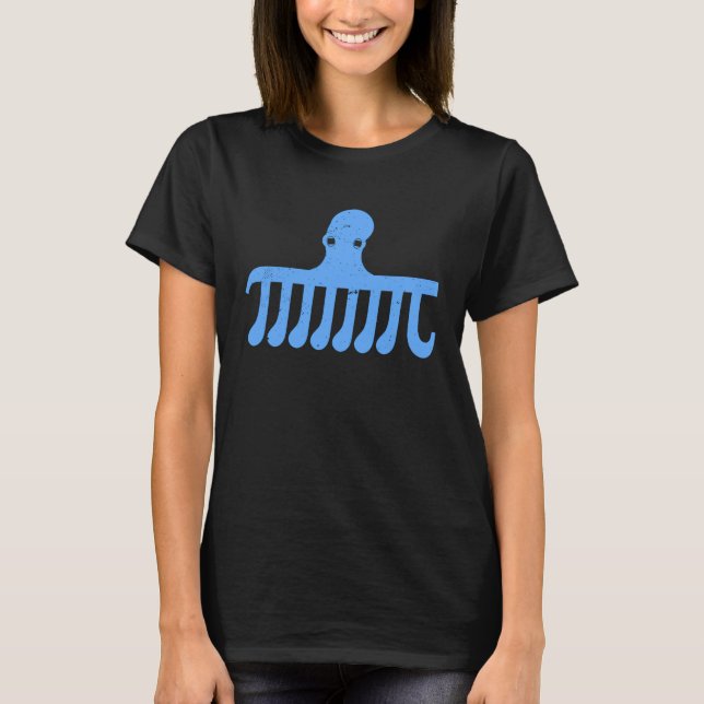 T-shirt Science Nerd Mathématiques Geek PI Octopi (Devant)