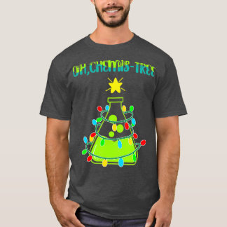 T-shirt Science Noël Arbre Pun Oh Chemistree Funny