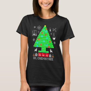 T-shirt Science Noël Oh Chemist Tree Chemistree Chem