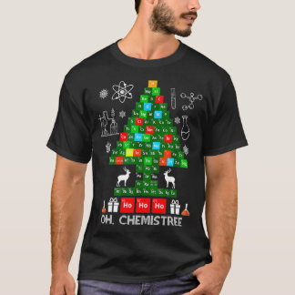 T-shirt Science Noël Oh Chemist Tree Chemistree Chem