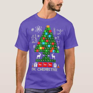 T-shirt Science Noël Oh Chemist Tree Chemistree Chemi