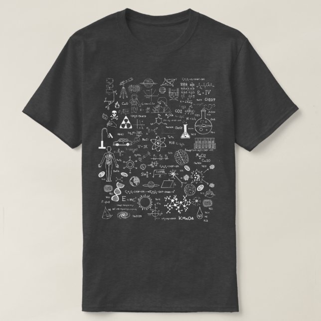 T-shirt Science Physique Chimie Biologie Astronomie (Design devant)