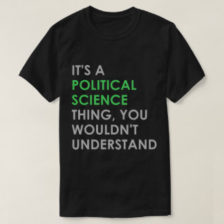 T-shirt Science politique
