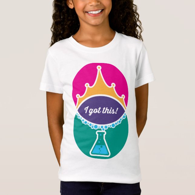 T-Shirt Science Princesse (Bold) Girls Shirt (Devant)