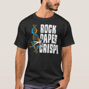 T-shirt Science Rock Paper Crispr Ingénieur Dit 