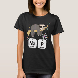 T-shirt Science Sloth I Nap Chimie périodique Bioche