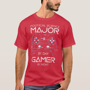 T-shirt Sciences Politiques Major Par Joueur De Jour Par T