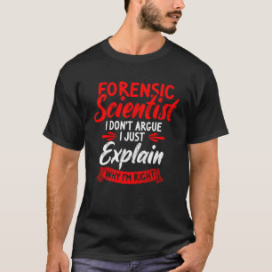 T-shirt Scientifique criminalistique Scène de crime Enquêt