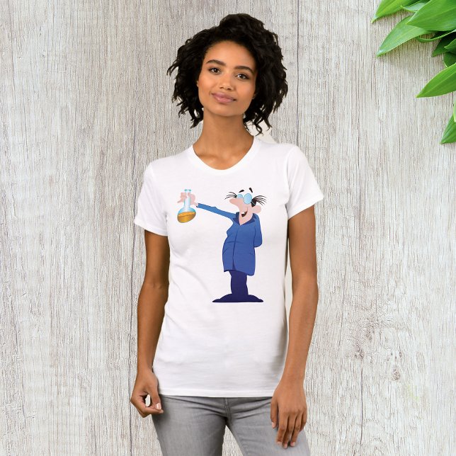 T-shirt Scientifique Fou Tenant un Bécher Amusant Science (Créateur téléchargé)