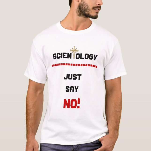 T-shirt Scientology - dites juste NON ! - Chemise (Devant)