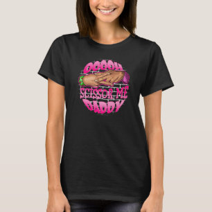 T-shirt Scissor Me Papa A Mains Pro Lutter Green Pink