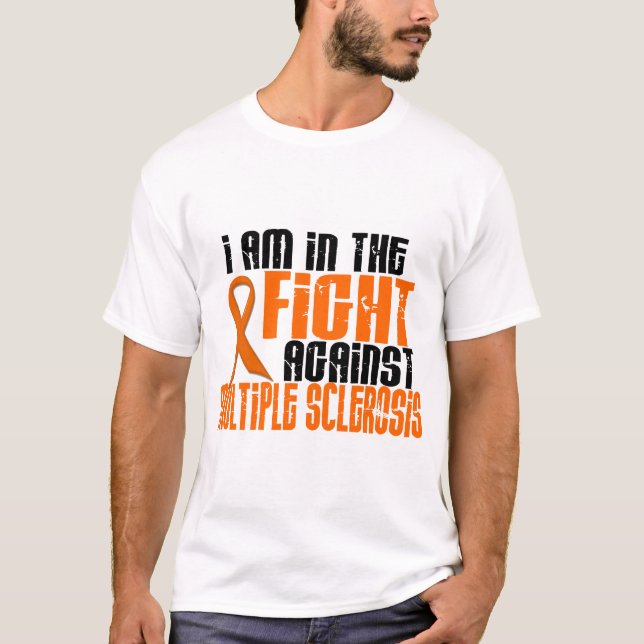 T-shirt Sclérose en plaques de milliseconde DANS le COMBAT (Devant)